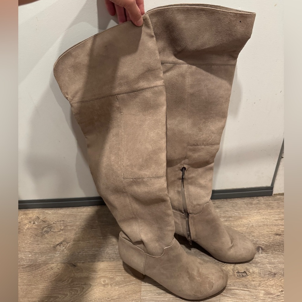 Women's Suede Knee High Boots
